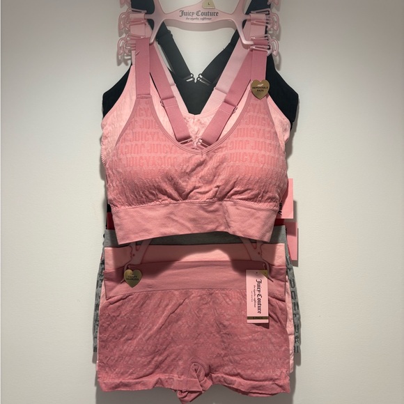 Juicy Couture Matching Bralette and Shorts Set - Size Large - Picture 1 of 12